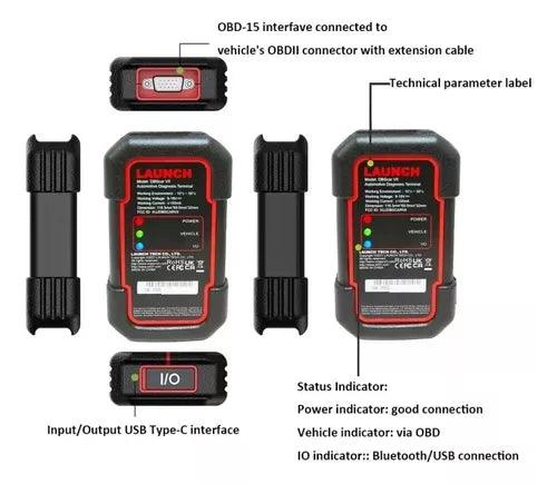 Adaptador Launch Dbscar Vii Con Software Diagzone
