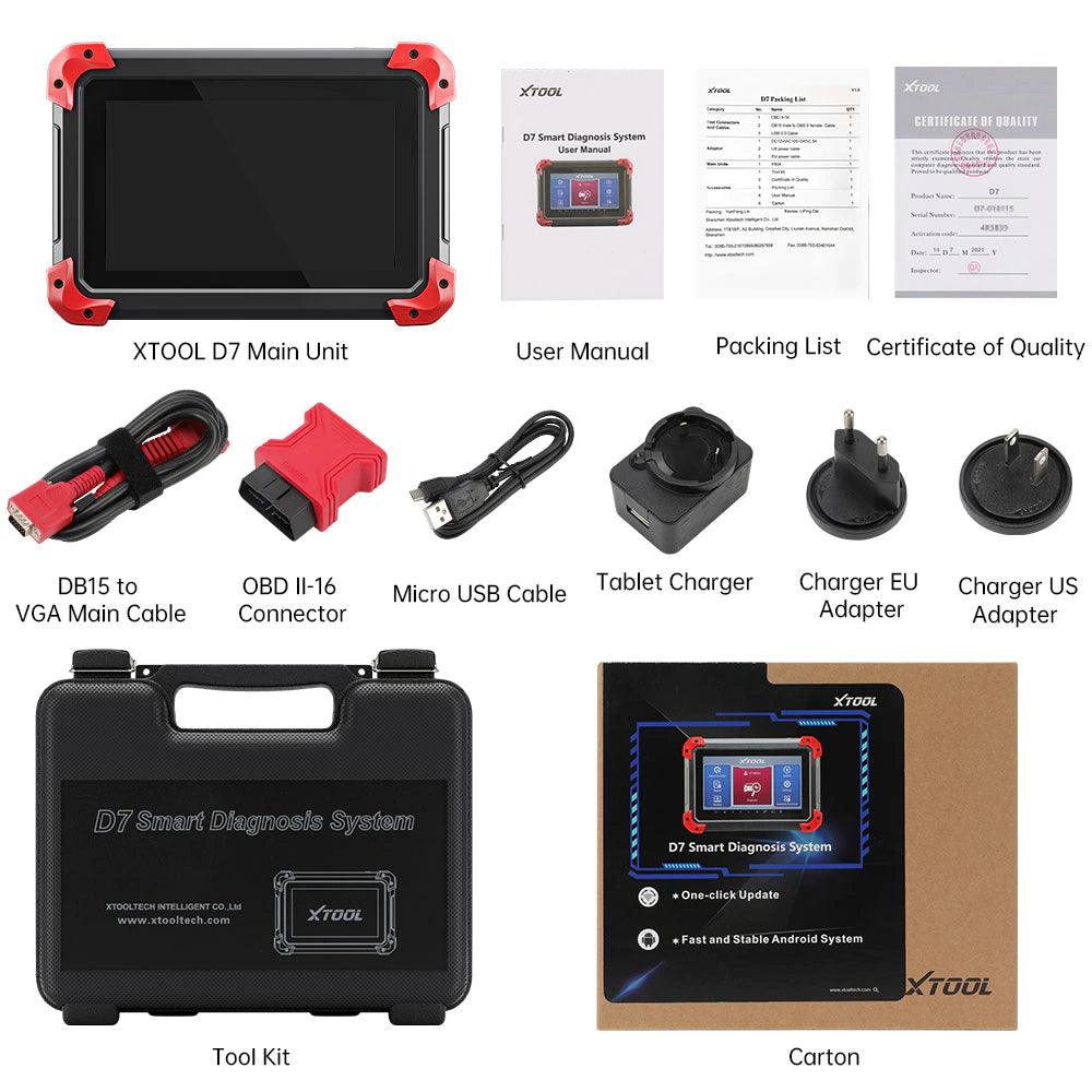 Escaner XTOOL D7 2024 programador de llave