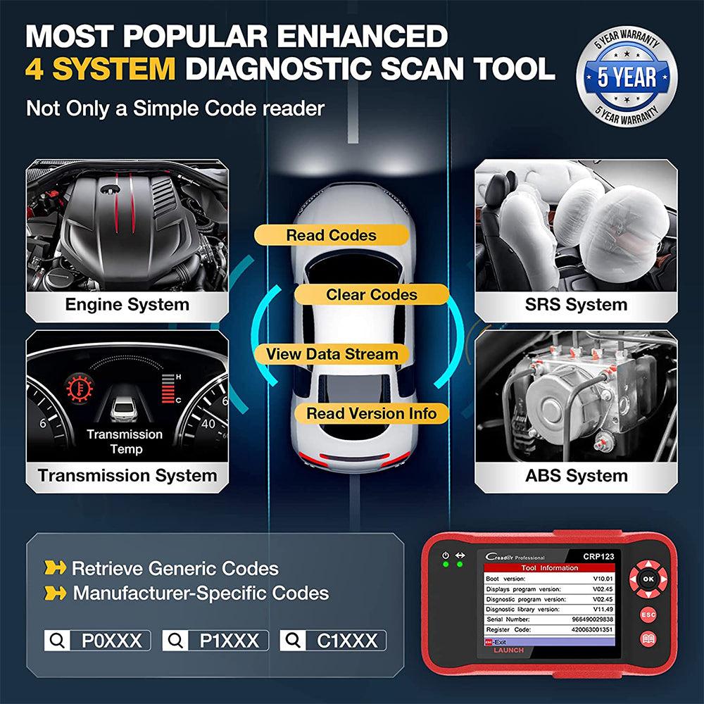 Escaner Launch Creader Crp123 Profesional Abs/airbag