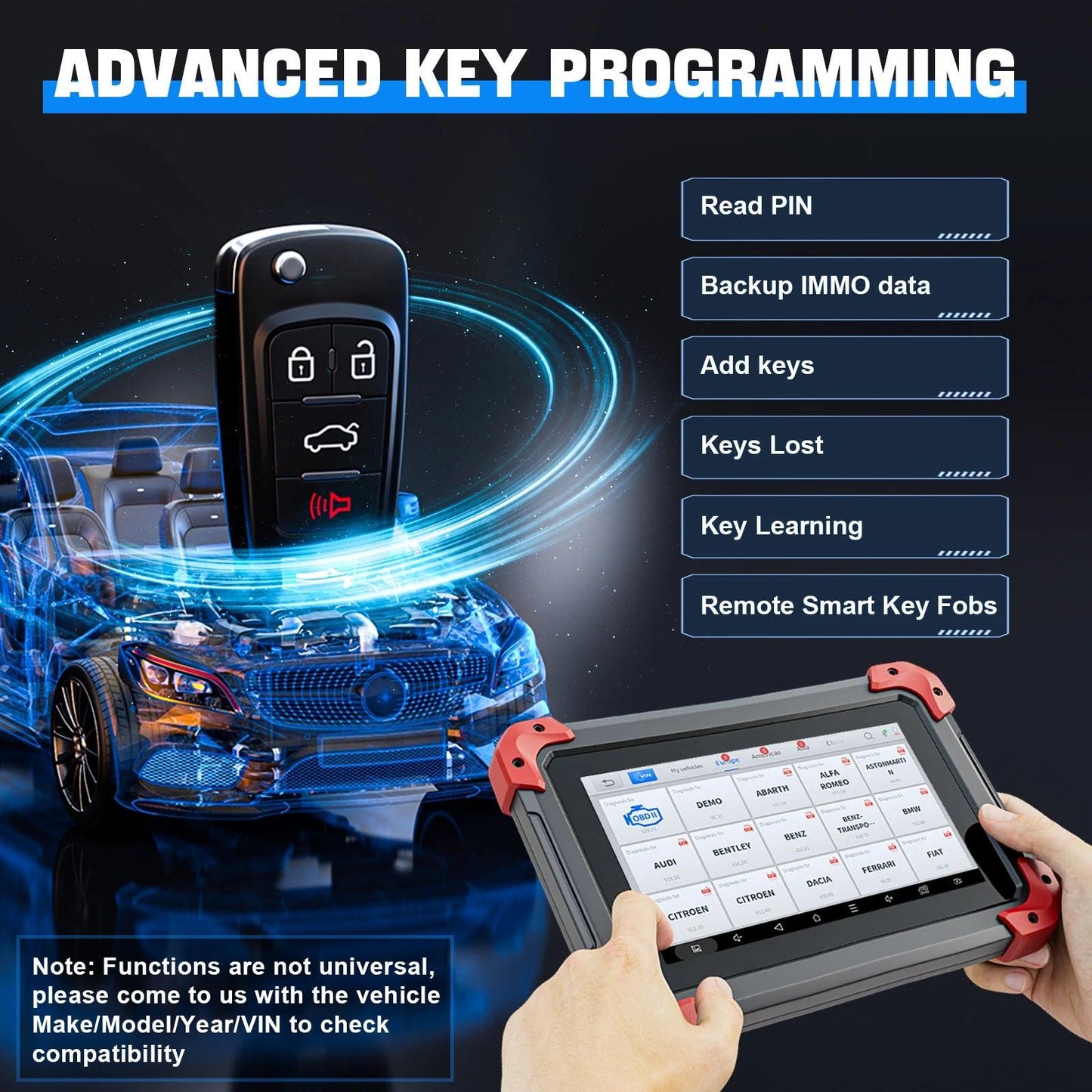 Escaner XTOOL D7 2024 programador de llave