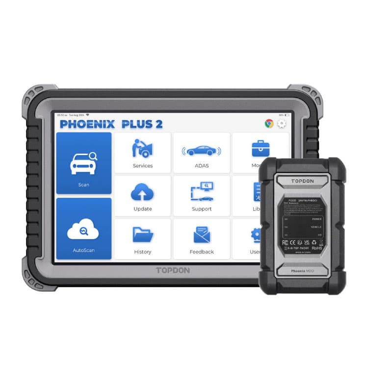 Escáner TOPDON Phoenix Plus 2 - Diagnóstico Bidireccional con Topología - TopDon