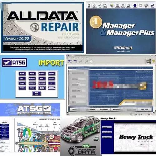 Alldata Software De Reparación De Auto V10.53 Disco Usb 1tb