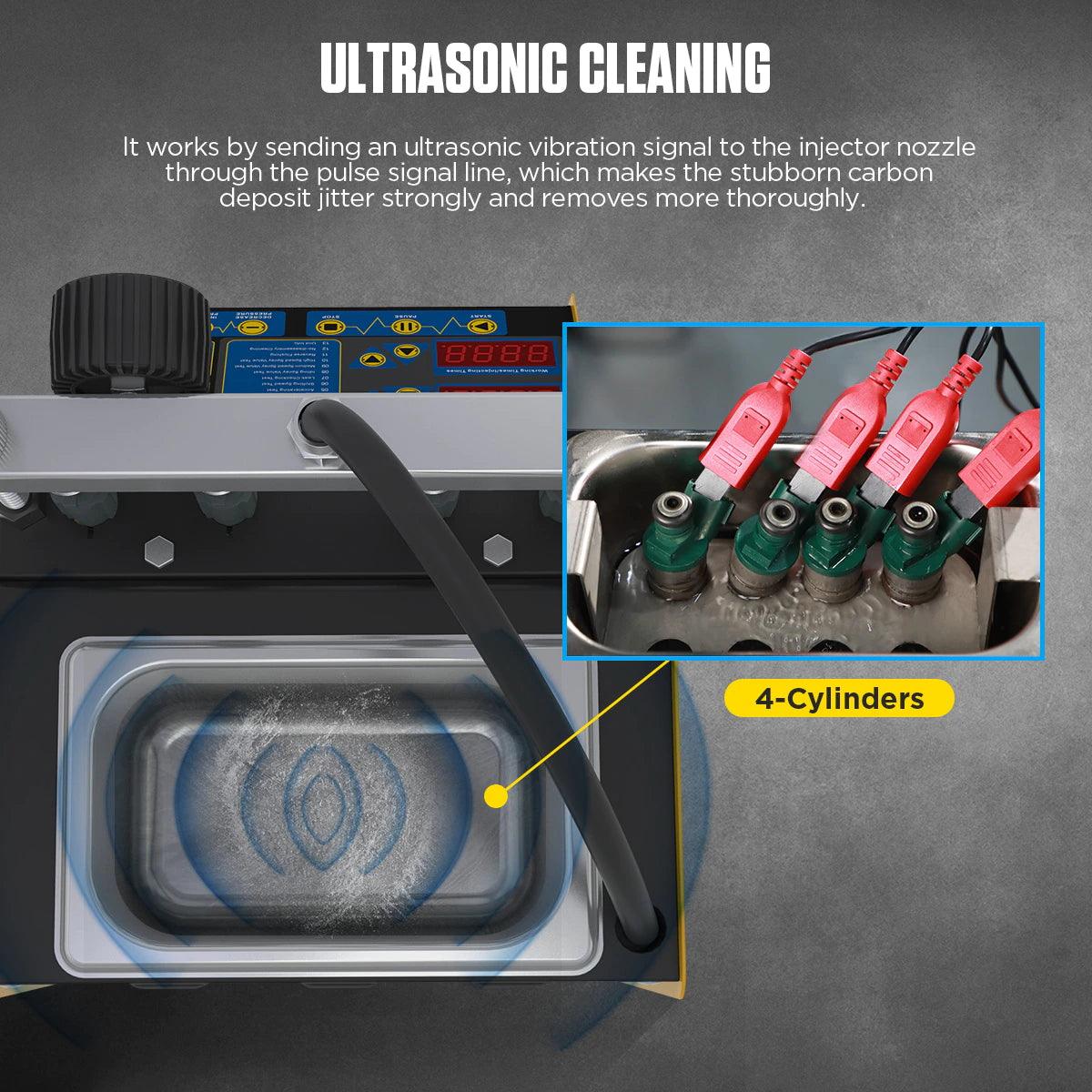 Máquina Limpia Inyectores De 4 Cilindros Ultrasonido