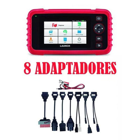 Scanner Launch 129x Completo + 8 Adaptadores Obd2