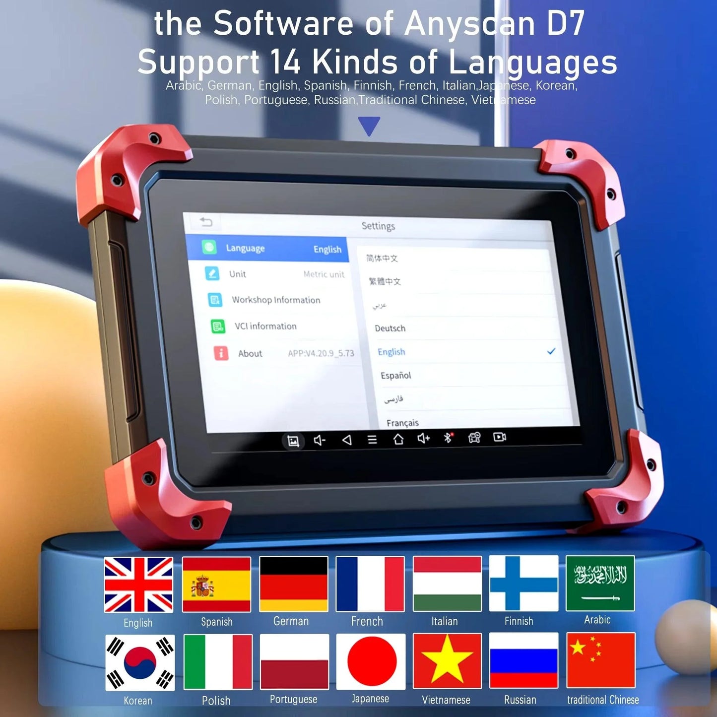 xtool d7 soporta 14 idiomas | Herramientas Automotriz